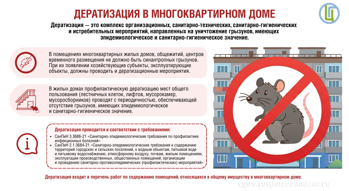 Дератизация в многоквартирном доме