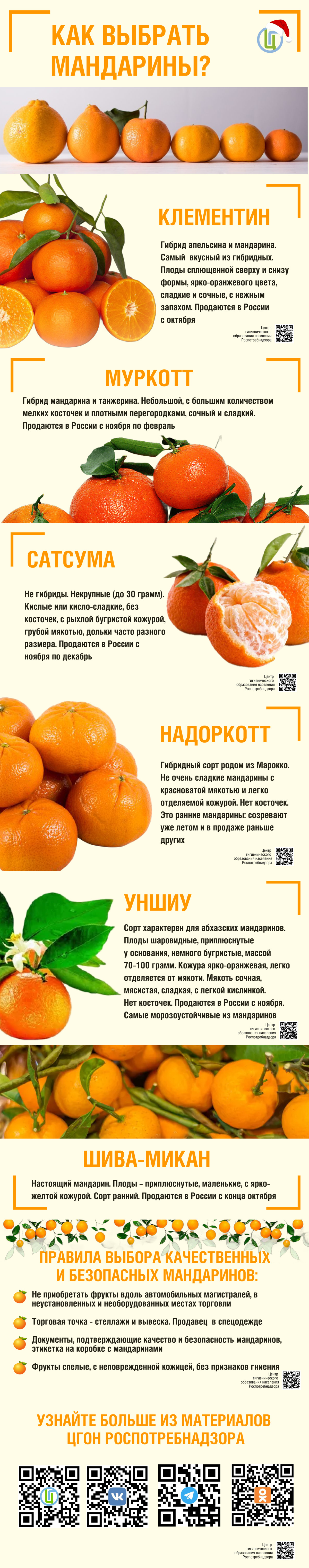 Как выбрать мандарины?