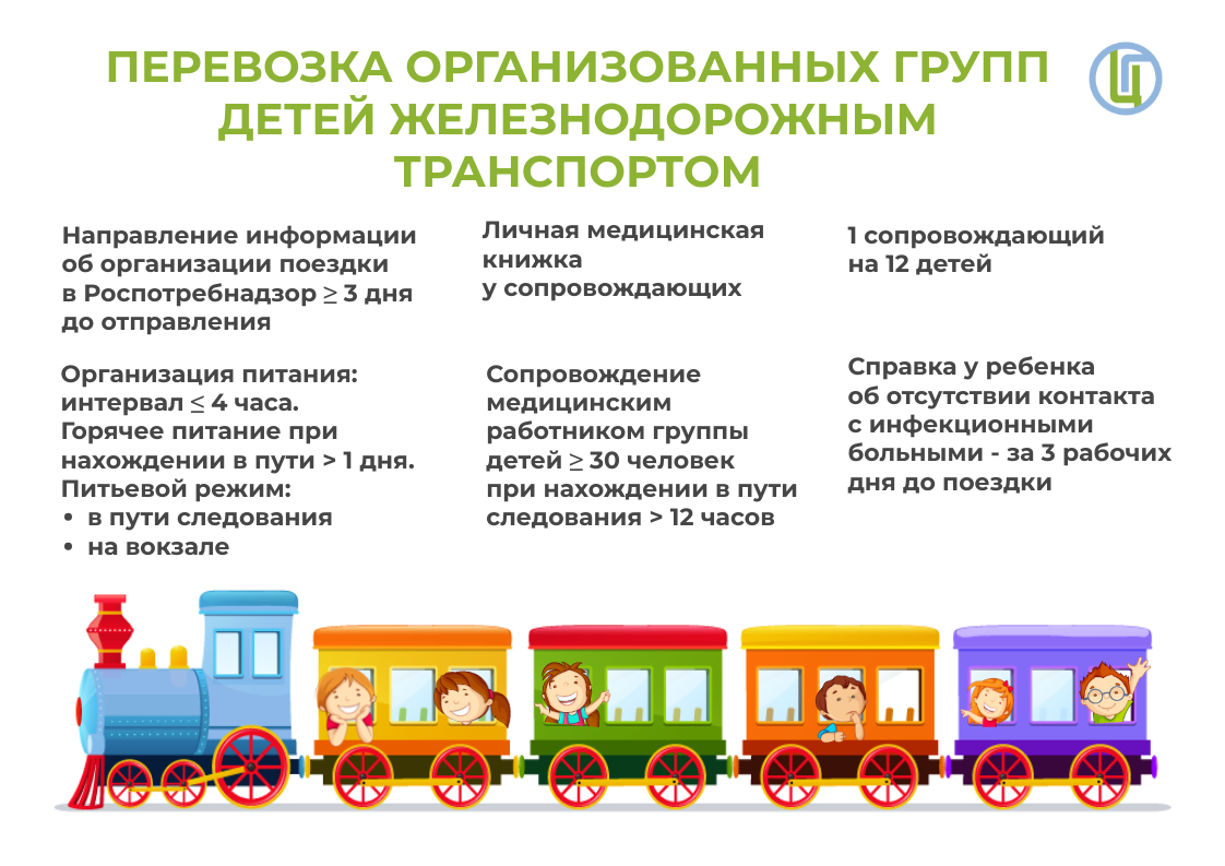 Перевозка организованных групп детей железнодорожным транспортом