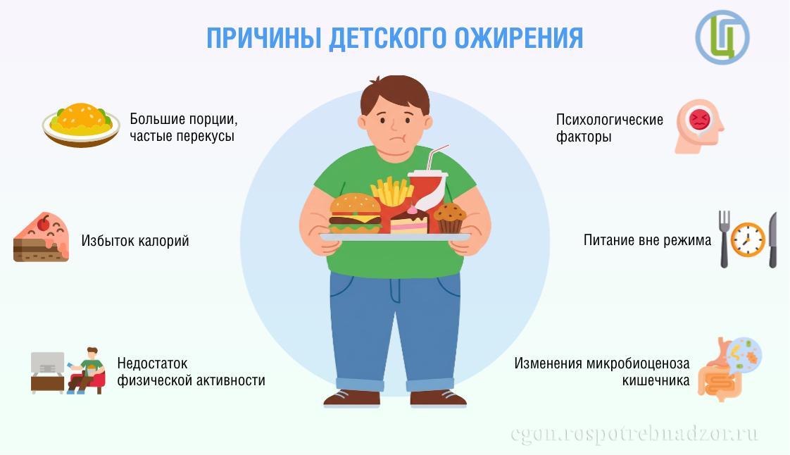 Причины детского ожирения