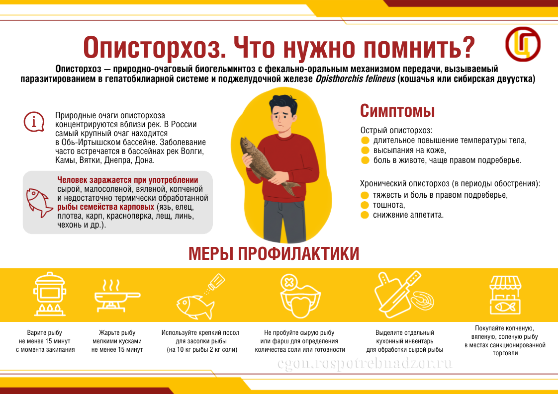 Описторхоз. Что нужно помнить?