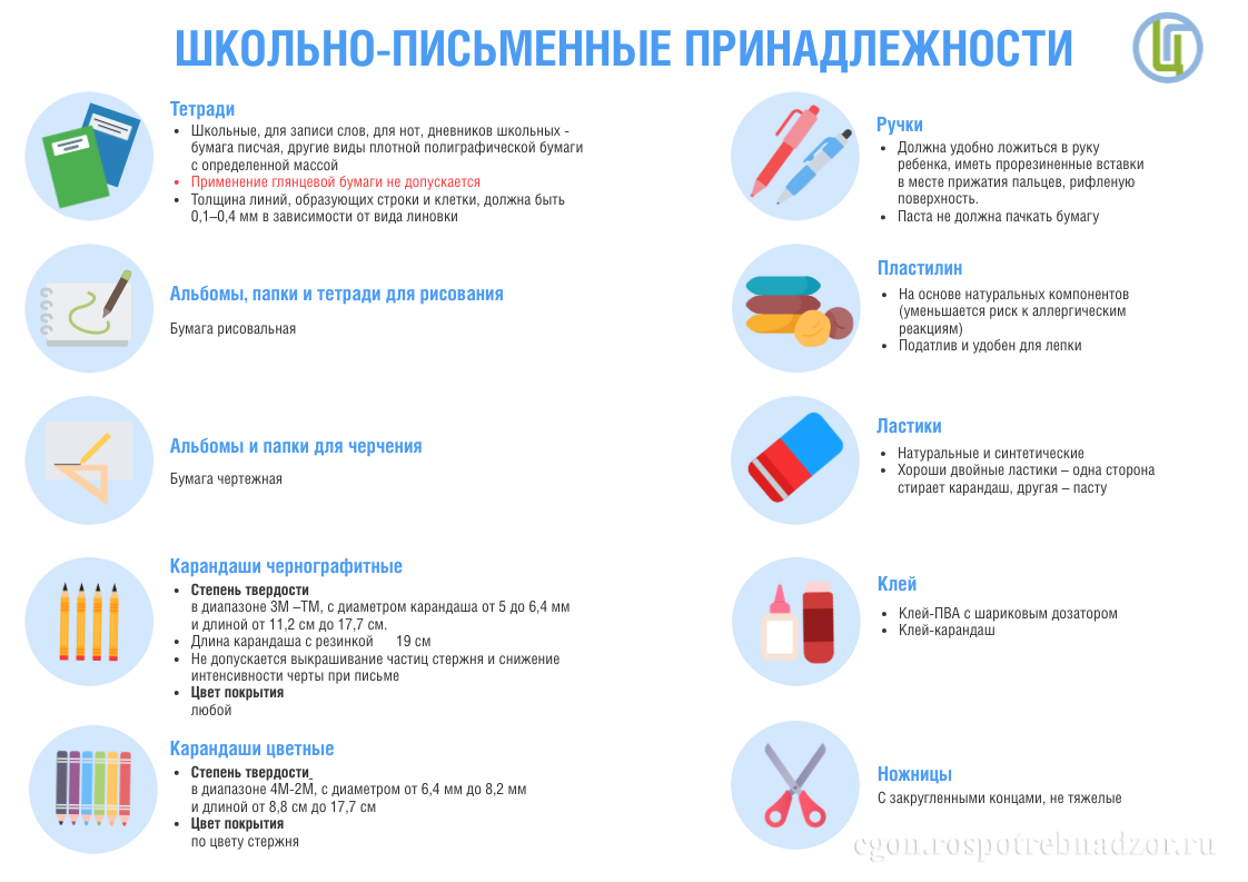 Школьно-письменные принадлежности