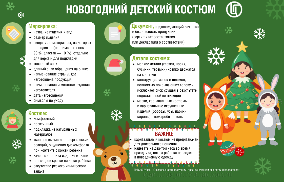 Новогодний детский костюм