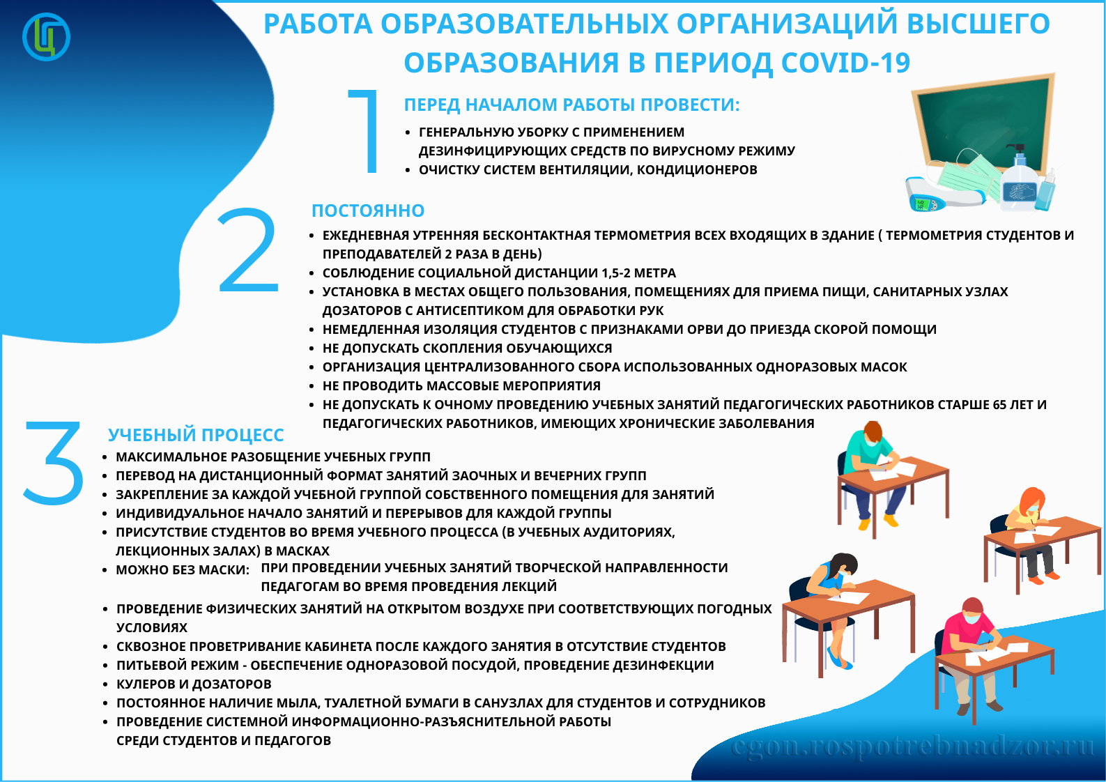 Работа образовательных организации высшего образования в период COVID-19 (ч.1)