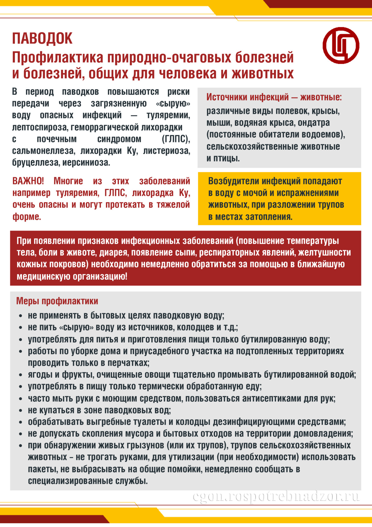 Профилактика природно-очаговых болезней и болезней, общих для человека и животных