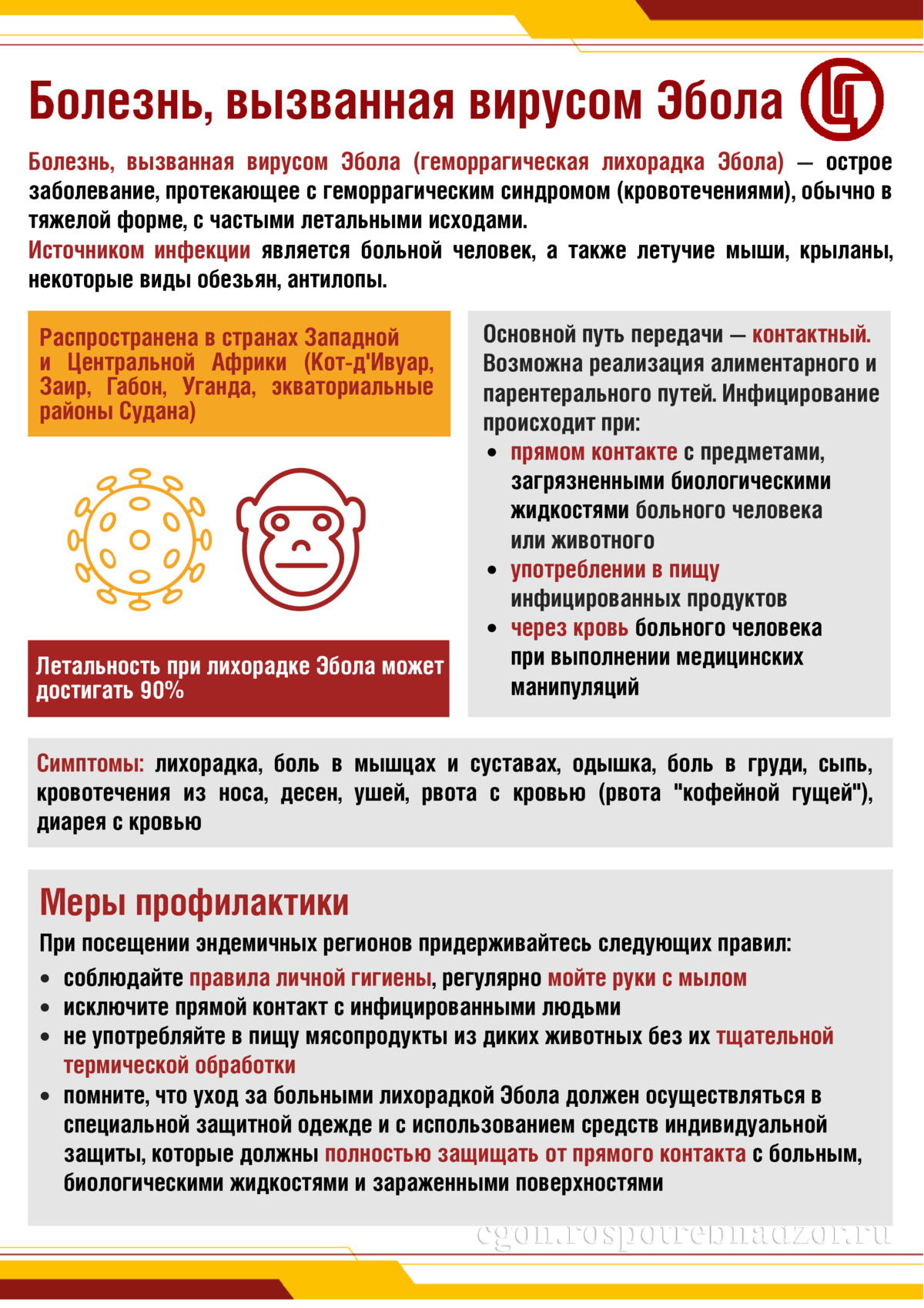 Болезнь, вызванная вирусом Эбола