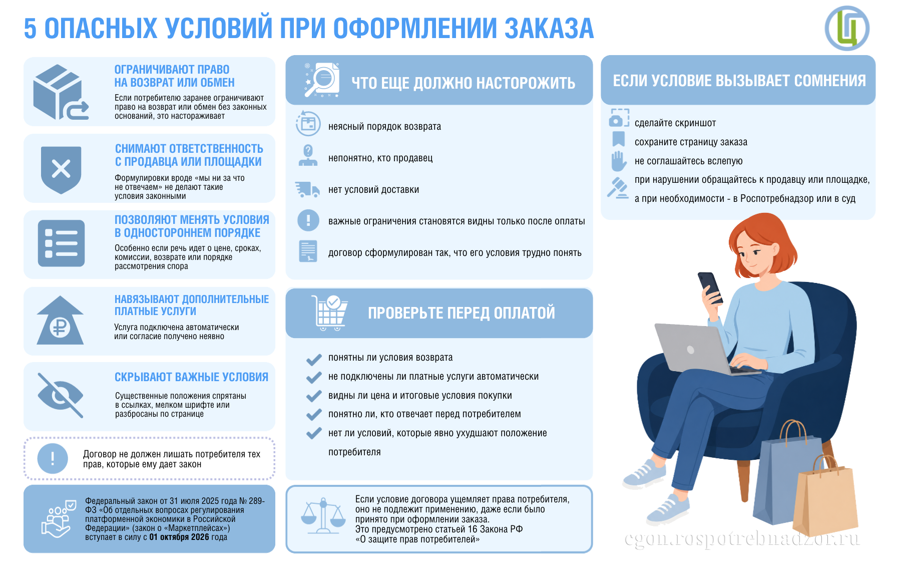 5 опасных условий при оформлении заказа
